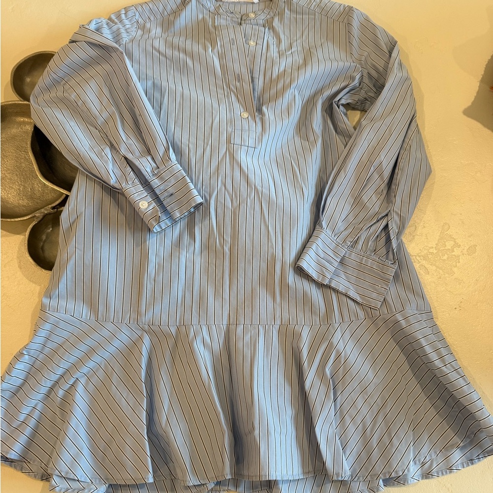 SAMSOE Blue Striped Dress